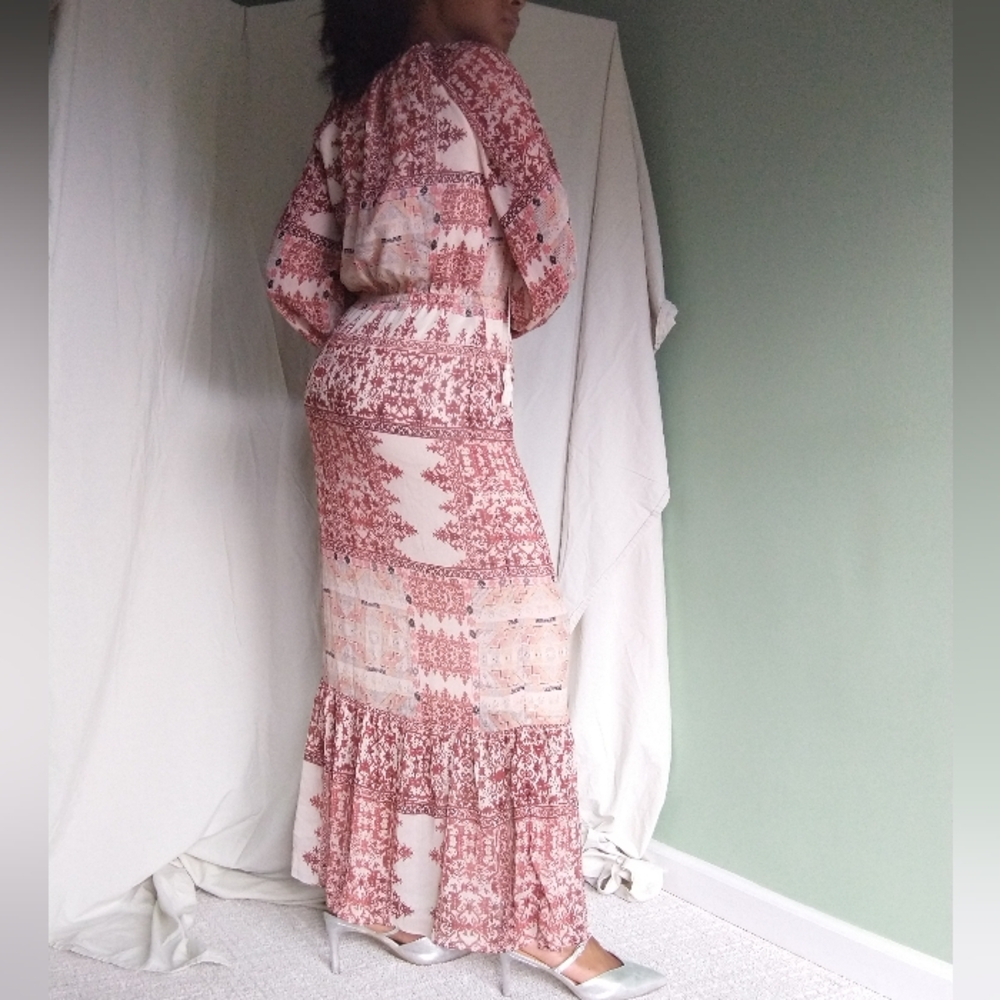Women's Mossimo supply co. cream pink printed dress - Picture 5 of 10